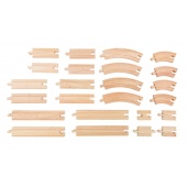 Eisenbahnschienen als Set, 24 Teile