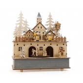 Spieluhr und Lampe „Kleines Dorf“