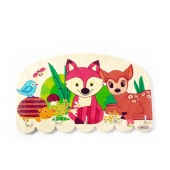 Schlüssel- oder Schmuckbrett Waldtiere