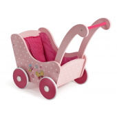 Holz-Puppenwagen Papilio pink