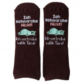 Zaubersocken »Ich schnarche nicht! Ich vertreibe wilde Tiere!«