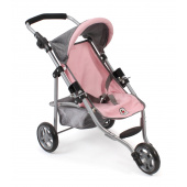 Jogging-Buggy Lola Melange grau-rosa