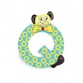 Holzbuchstabe Bär Q