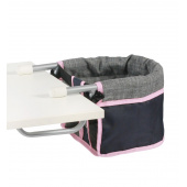 Puppen-Tischsitz Melange grau-navy