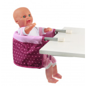 Puppen-Tischsitz Dots Brombeere