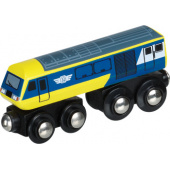 Eisenbahnen gelb-blau